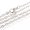 Platinum, variant on 100 Strds Iron Oval Link Cross Chain Necklaces Unwelded Loop Lobster Clasp 23.6"-Platinum