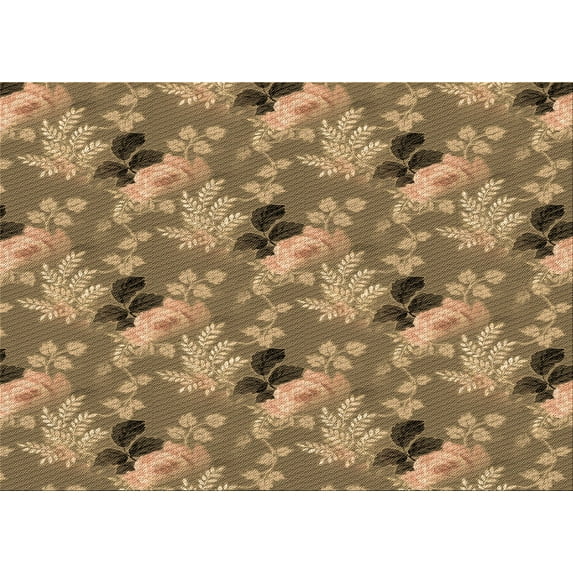 Ahgly Company Indoor Rectangle Patterned Red Dirt Brown Area Rugs, 2' x 5'