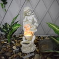 thumbnail image 4 of Escultura de estatua de Ángel shamjiam decoración de jardín LED Solar, 4 of 8