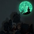 thumbnail image 4 of 4 pegatinas de pared de luna luminosa para Halloween, castillo de murciélagos, 30 x 30 cm, autoadhesivas, pegatinas luminosas de luna fluorescente para niños, pegatinas luminosas para decoración de pared de habitación de niños ER, 4 of 5