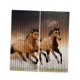 thumbnail image 1 of Lot de 2 Panneaux Impression Numérique Rideaux 3D 140x100cm Chevaux, 1 of 8