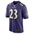thumbnail image 2 of Men's Nike Trenton Simpson  Purple Baltimore Ravens Team Game Jersey, 2 of 3