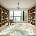 thumbnail image 2 of ODIKA 5'x7' Machine Washable Non-Slip Area Rug, Chic Scaled with Flowing Lines and Natural Hues High Traffic Rug, Ivory, 905788, 2 of 7