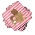 thumbnail image 2 of Squirrel with Flowers Foam Coaster Set of 4, 2 of 3
