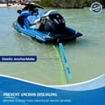 thumbnail image 6 of WavesRx AnchorMate Flat Bungee Line | Safely Anchor Your Jet Ski or PWC Near Beach or Sandbar | Stretches from 7' to 14' to Absorb Wake and Surf | Marine Grade Snap Hook and Bag Included, 6 of 6