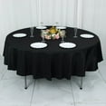 thumbnail image 2 of BalsaCircle 90" Round Premium Polyester Tablecloth Wedding Table Linens Black, 2 of 8