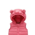 thumbnail image 4 of jsaierl Boys Girls Puffer Down Vest Toddler Kids Hooded Zip Sleeveless Jacket Winter Coat, 4 of 5