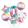 thumbnail image 1 of Globos de helio de Hello Kitty de dibujos animados para niños, decoración de fiesta de cumpleaños, número de 32 pulgadas, Baby shower, Niña, 1 of 4