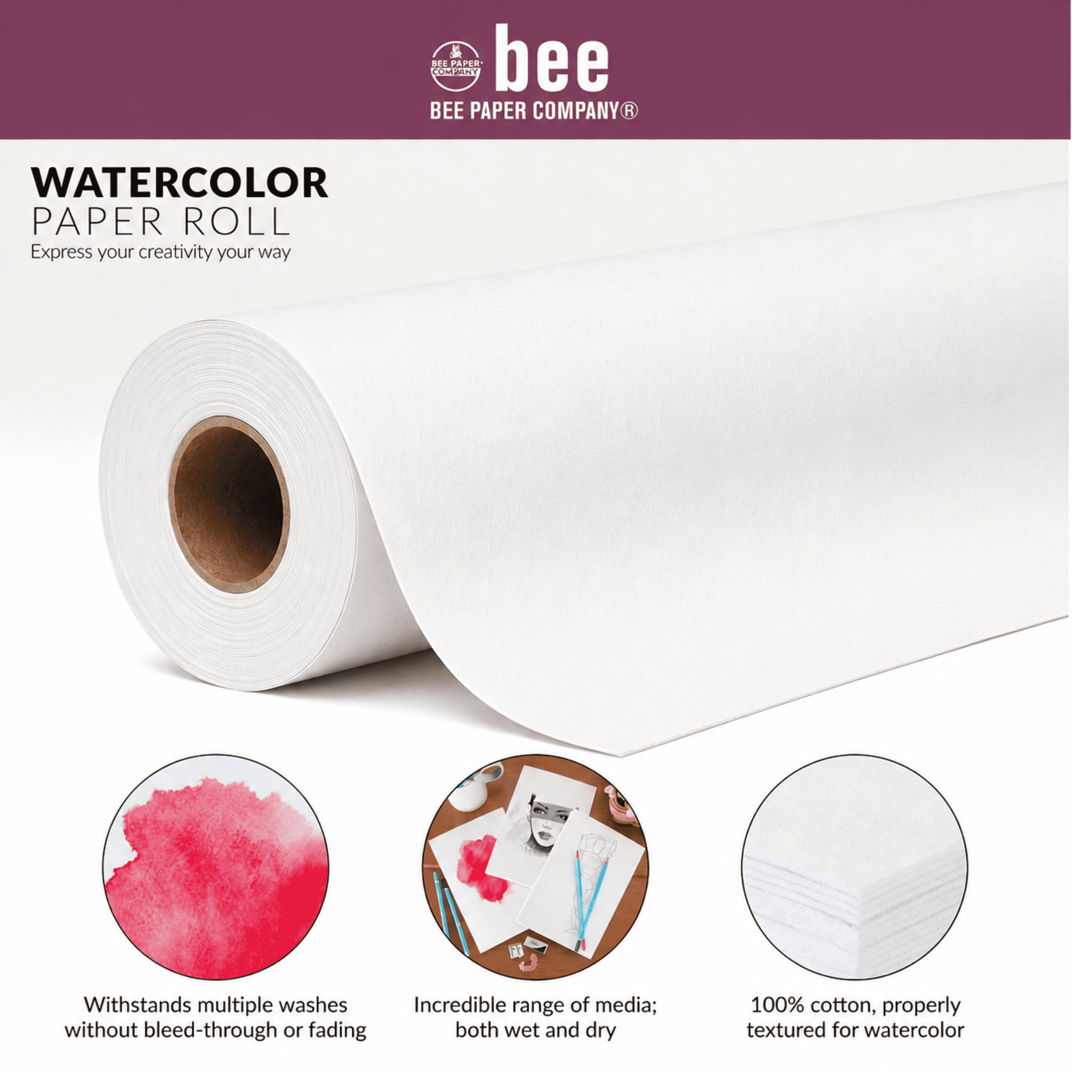 Royal & Langnickel - Bee Paper Company 100% Cotton Watercolor Paper – 140 lb.