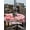 Pink, variant on Outdoor Tablecloth with Umbrella Hole and Zipper, Pink Valentine's Day Round Table Cloth 60 Inch Waterproof Tablecloth, Love Heart Roses Gnomes Truck Picnic Table Cover for Patio Camping