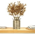 thumbnail image 2 of 2/4PCS Artificial Golden Leaves Plants for Christmas Decoration, Fake Plant Bush Grass Fern Bushes Faux Shrubs Greenery Indoor Outside Planter Vase Filler Festival Home Décor, 2 of 8