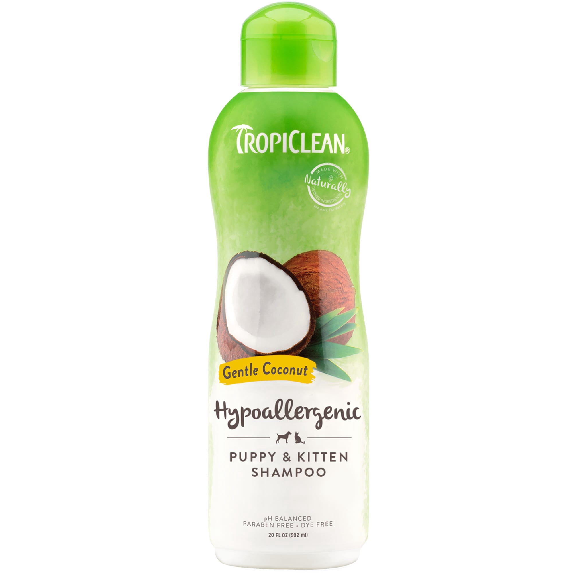 TropiClean Gentle Coconut Hypoallergenic Puppy & Kitten Shampoo 20 fl. oz.