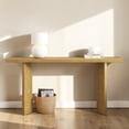 thumbnail image 2 of Hassch Narrow Console Table, 63" Entryway Table, Sofa Table for Hallway, Foyer, Living Room, Natural, 2 of 9