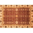 thumbnail image 1 of Ahgly Company Indoor Rectangle Abstract Orange Modern Area Rugs, 6' x 9', 1 of 4