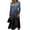 Black, variant on Fall Dresses for Women V Neck Vintage Long Sleeve Work Casual Dress Maxi Dress for Wedding Guest, Graduation, Party