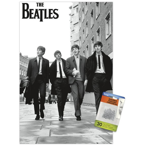 The Beatles - In London Wall Poster with Push Pins, 14.725" x 22.375"