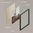 thumbnail image 4 of PixonSign 4 PCS Adhesive Canvas Posters Southwest Texas Arizona Saguaro Cactus Desert Landscape Prints Nature Wilderness Photography Modern Art Decor Retro Scenic Artwork for Bedroom - 11"x14" Black, 4 of 5