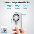 thumbnail image 4 of Magnetic Wireless Power Bank,10000mAh Magnetic Portable Charger for iPhone 15/14/13/12 Series,Compatible for Wireless and Wired Charging USB-C Battery Pack Fast Charging Power Bank, White, 4 of 7
