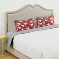 thumbnail image 5 of Haosy Satin Pillowcase for Hair and Skin Standard Cooling Silk Pillow Case with Envelope Closure Christmas Wreath Rabbit Snow 20"x26", 5 of 9