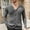 Dark Gray, variant on Kilaqueen Mens Cardigan Sweaters Loose Fitness V Neck Cable Knitted Sweater Casual Long Sleeve Button Up Cardigans Lightweight Fall Winter Clothes