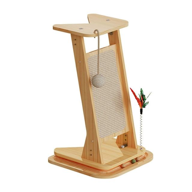 Rascador vertical para gatos con almohadilla de cartón para proteger los muebles 32 cm x 31 cm x 34 cm