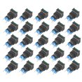 thumbnail image 1 of Bouton-poussoir, 25pcs Bouton-Poussoir Auto-Verrouillage Bouton-Poussoir Petit Interrupteur Électrique Design Rationalisé, 1 of 8