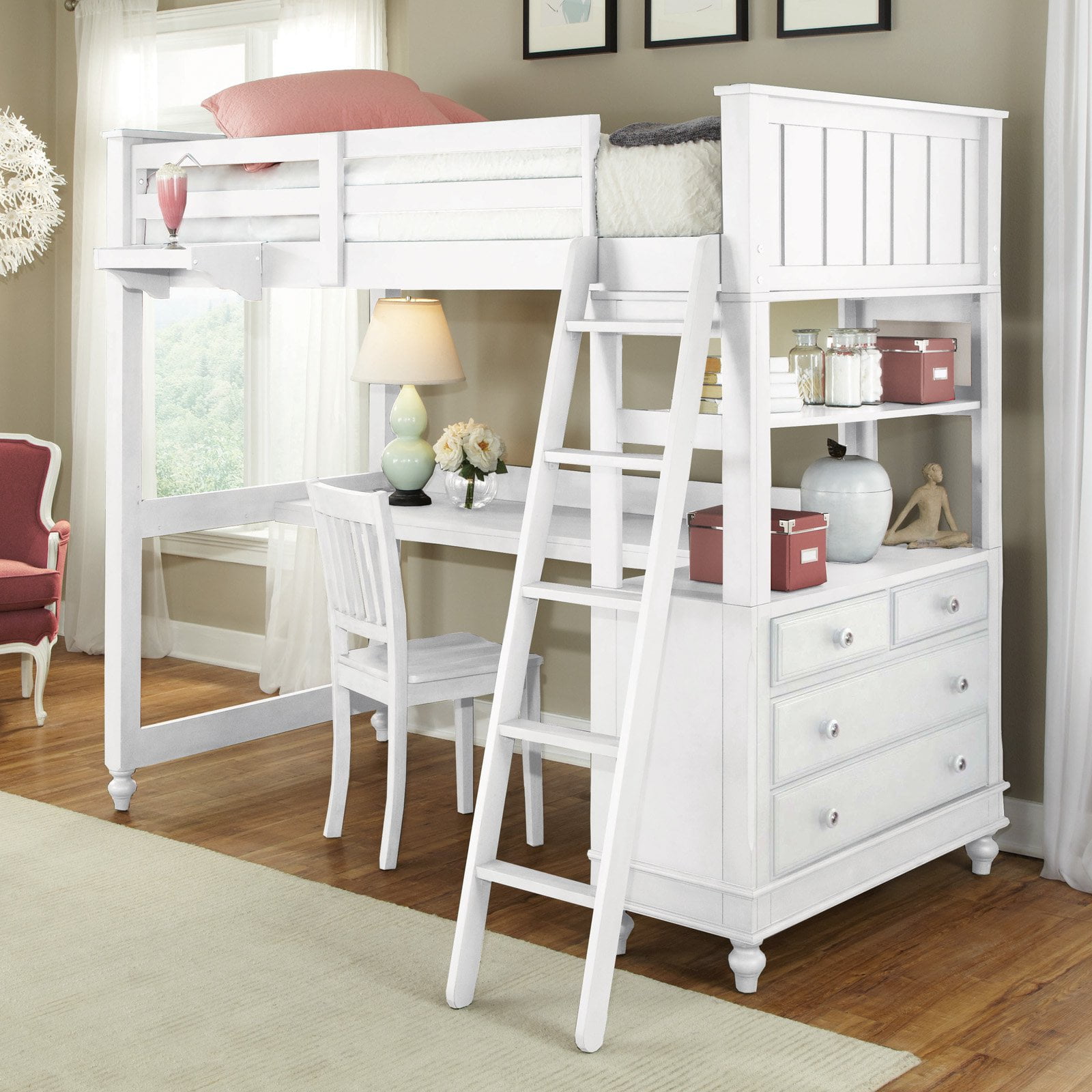 Lake house stone full loft bed deals