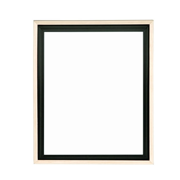 Creative Mark Illusions Floater Canvas Frame for 1-1/2" Deep Canvases, Natural 12x12", Single - Floating Canvas Art Illusion - No Glass or Backing, Gallery Wall Display, Black Interior