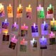 thumbnail image 1 of Guirnalda de luces LED decorativas de 6 m con 40 LED de ambiente para iluminación interior en dormitorios, Navidad y habitaciones infantiles; funciona con pilas; colorida., 1 of 5