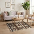 thumbnail image 3 of ODIKA Motif Southwestern Stripe Arae Spotted Boho Border Farmhouse Flowing Dynamic for Home Office, Gaming Room, Under Desk, Non-Slip Chair-Friendly, 3 of 7