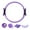Purple, variant on Pilates Yoga Set High Value New 5 Piece Set Better Me Pilgots Kit Pilgots Kit for Women Booty Bands for Working Out Glutes Yoga 25Cm Figure Resistance Band Yoga Bands for Stretching