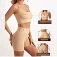 thumbnail image 5 of Workout Sets for Women 2 Piece Seamless Ribbed Bra Sports Bra and Shorts Set High Waisted Biker Shorts Yoga Outfits, 5 of 6