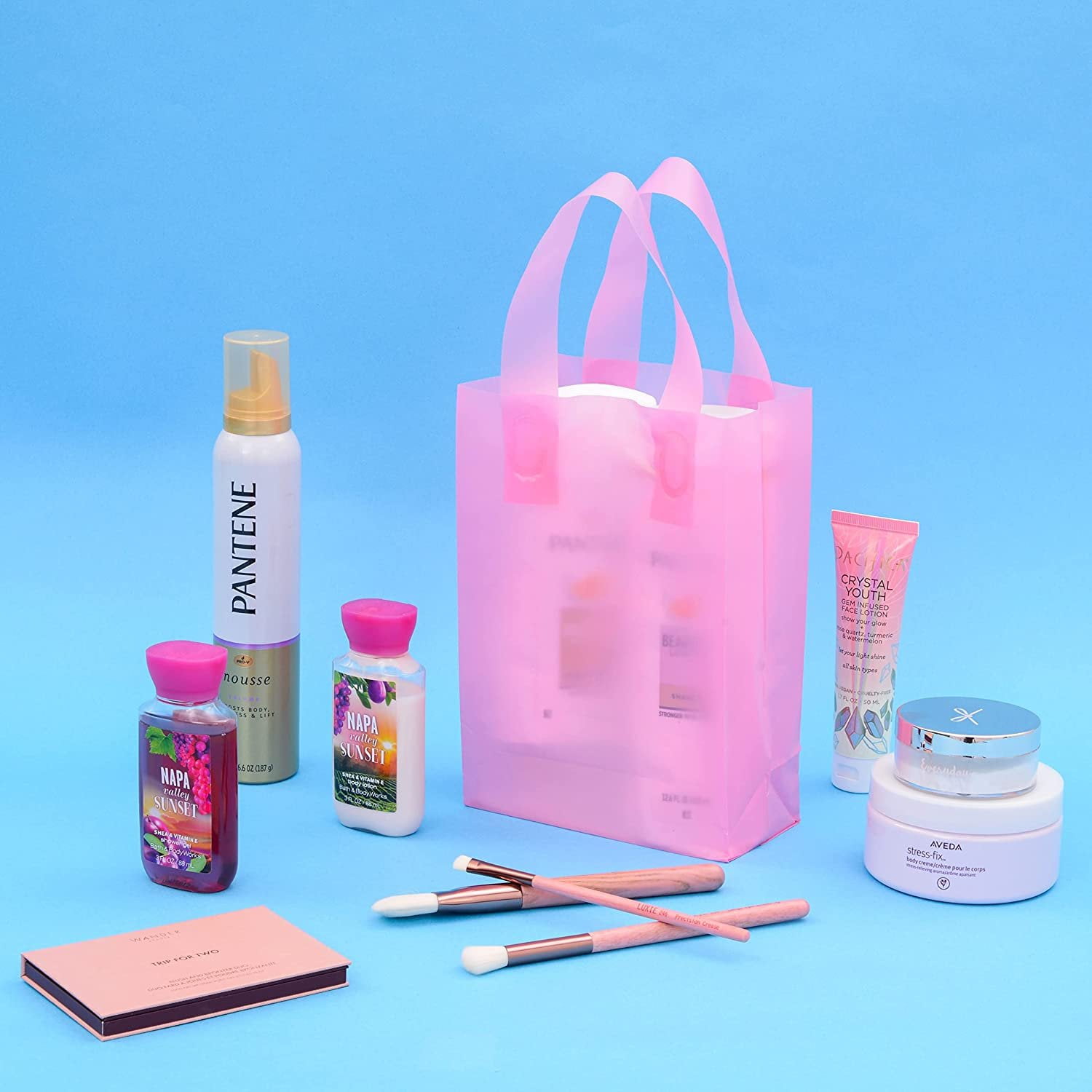 1 Unit Hot Pink Gloss Cub Gift Bags Bulk 8x4x10 Unit Pack 100