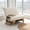 White, variant on Corner Chair, Modern Lazy Sofa with Corduroy Upholstery, Wooden Frame Cloud Lounge Chair, Oversized Reading Chair