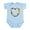 Sky Blue, variant on CafePress - Dog Love Infant Bodysuit - Baby Light Bodysuit, Size Newborn - 24 Months