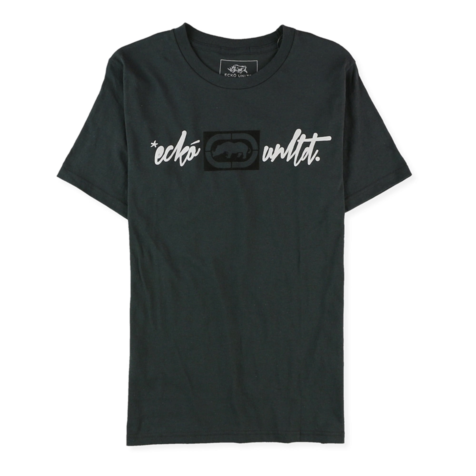 Ecko Unltd. Mens Slim Fit Script Graphic T Shirt Grey Small Other