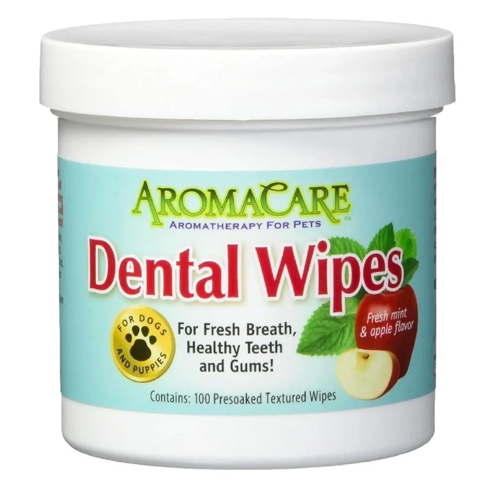 Cleansing Wipes for Dogs and Puppies 100 Presoaked Textured Wipes per Cansister (Dental Wipes (Teeth))