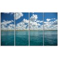 thumbnail image 2 of White Fluffy Clouds Over Sea - Oversized Beach Canvas Artwork, 2 of 3