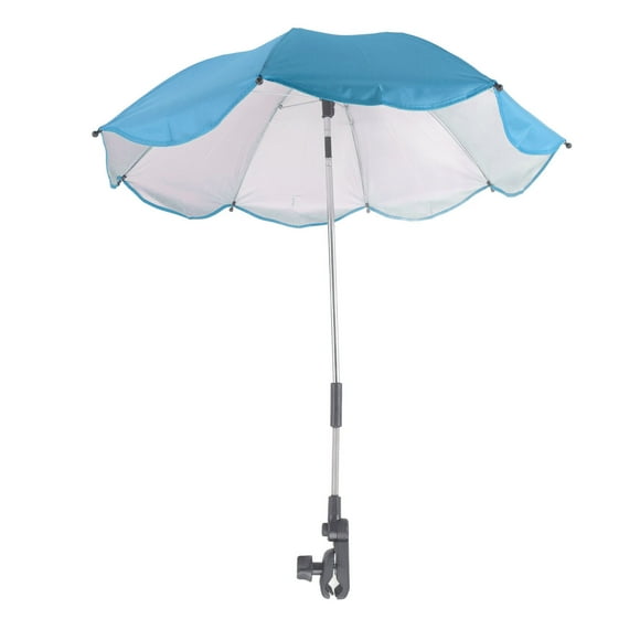 Universal Parasol, Sun Protection Adjustable Umbrella for Baby , 360 Degrees Adjustable with Bottom Clamp, UPF50 Protection for Sunny Days