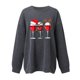 thumbnail image 2 of Gibobby Sudaderas para mujer Tops para mujer, de tamaño, sudadera de manga larga, suéter con capucha, suéter, blusa de otoño para chicas adolescentes(Gris oscuro,M), 2 of 4