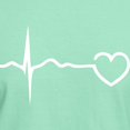 thumbnail image 3 of CafePress - Heartbeat Dark T Shirt - Men's Classic Graphic Cotton T-Shirt, 3 of 4