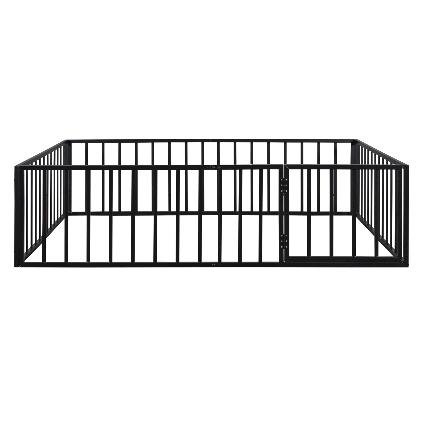Articscorpion Kids Queen Metal Toddler Beds, Black