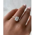 thumbnail image 2 of SOLITAIRE JEWELS 2Ct Elongated Cushion Solitaire Ring With Triple-Split Claws 18K Yellow Gold, 2 of 8