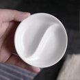 thumbnail image 3 of Divided Food Dipping Dish Porcelain Soy Sauce Dish Ceramic Dip Dipping Bowl, 3 of 3