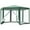 Green, variant on CRXX Hexagonal Patio Gazebo Outdoor Canopy Party Tent Activity Event w/ Mesh Net-Green