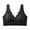 Black, variant on WRKEKC Wireless Bras for Women, Women Lace Front Button No Steel Ring No Adjustable Underwear Daily Bra