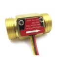 thumbnail image 2 of Hall Effect Sensor Flow Meter Flowmeter Counter 1-30L/min G3/4" Male Thread Brass Water Flow Sensor For Water Dispenser ,Accurate Measurements, 2 of 6