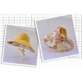 thumbnail image 6 of CoCopeaunts Women's Sunhat Wide Brim Beach Topless Summer Hat Reversible Breathable Stylish Flower Ponytail Large Vacation Foldable Hat, 6 of 8