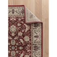 thumbnail image 5 of MDA Home Hollywood Border Traditional Area Rug in Brown/Red - 8'1'' Round, 5 of 10