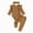 H139-Brown, variant on TOWED22 Newborn Baby Girl Fall Winter Clothes Cowgirl Ruffle Long Sleeve Romper Jogger Pant 3Pcs Outfit Set,9-12 M